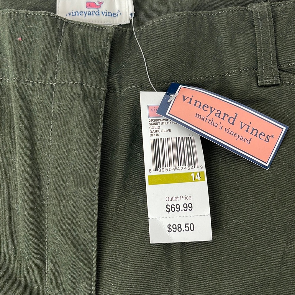 womens vineyard vines pants new with tags size 14
